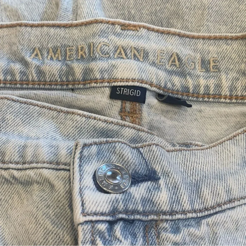 American Eagle Highest Rise Baggy Straight Jeans Size 18